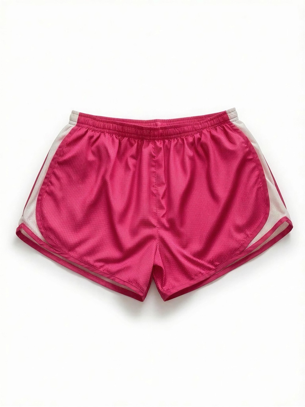 Jockey Hot Pink Athletic Shorts with White Side Panels